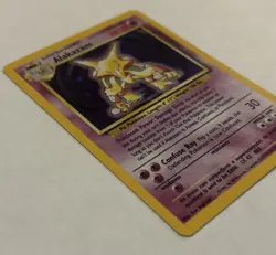 Alakazam Holo Base Set 1/102 Pokemon Card - LP WOTC - Image 5