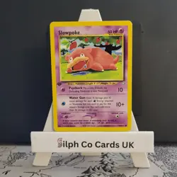 1st Edition Slowpoke 73/111 Neo Genesis Set Pokemon Card WOTC - Image 1