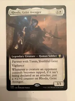 MTG VOW: Rhoda, Geist Avenger (Legendary Creature) Extended Art Rare 046 - Image 1