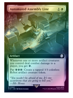 Automated Assembly Line - Foil - Extended Art Fallout MTG - Image 1