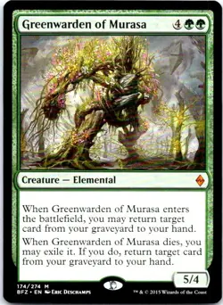 Greenwarden of Murasa M Battle for Zendikar 174 NM NM-LP - Image 1