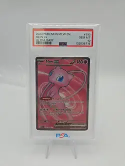 2023 Pokemon Mew En-151 Mew Ex #193/165 PSA 10 GEM MINT NEW - Image 1