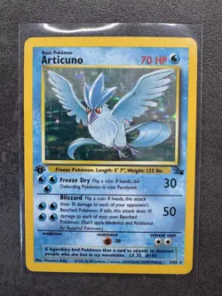Articuno - Pokemon 1999 Fossil Holo 1.st Edition 2/62 - Image 1