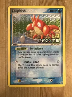 Pokemon TCG Corphish EX Deoxys 57/107 Reverse Holo Common NM/VLP - Image 1