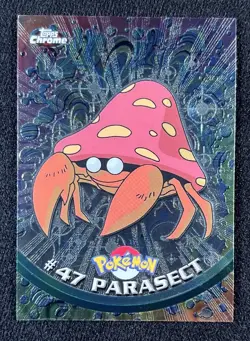 2000 Topps Chrome Pokemon Parasect #47 - NM - Image 1