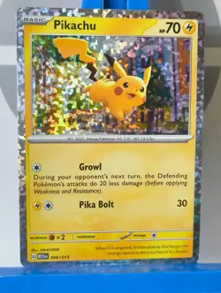 Pikachu - Mcdonald's Promo - 2023 - 006/015 - Holo Promo - Pokemon TCG - Image 5