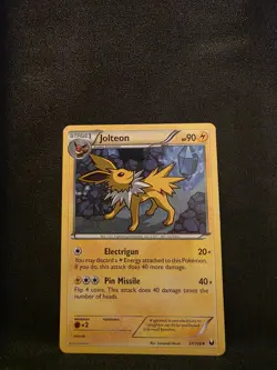 Pokemon TCG Jolteon Dark Explorers 37/108 Regular LP. - Image 1