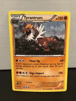 Tyrantrum 62/111 Cosmos Holo Rare Pokemon Furious Fists - Image 1