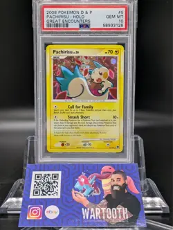 Pokemon Pachirisu Great Encounters Holo Rare #5 PSA 10 Gem Mint - Image 1