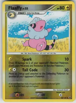 Pokemon TCG Flaaffy Uncommon Reverse Holo Platinum 48/127 - Image 1