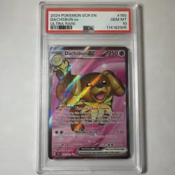 Pokemon TCG Dachsbun EX Stellar Crown #160/142 Ultra Rare Full Art PSA 10 - Image 1