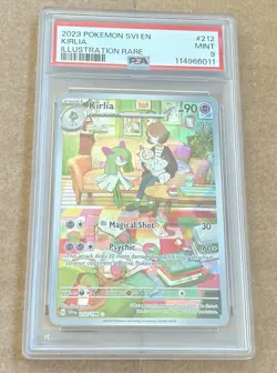Pokemon TCG 2023 Scarlet & Violet Kirlia Illustration Rare #212/198 PSA 9 - Image 1