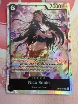 Nico Robin OP12-087 One Piece Legacy of the Master Foil ENGLISH SR - Image 1