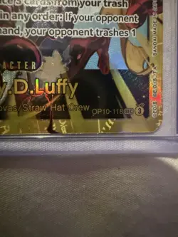 One Piece Monkey D Luffy - OP10-118 SEC Royal Blood ENG & Luffy Alt Art St08-001 - Image 4