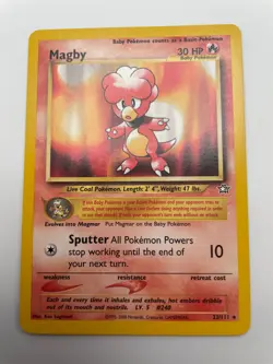 Magby - 23/111 - Pokemon Neo Genesis Unlimited Rare Card WOTC NM - Image 1