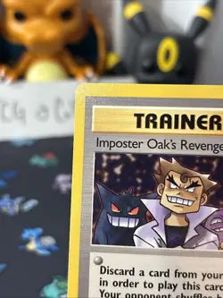 1st Edition Imposter Oak's Revenge 76/82 Team Rocket Well Centered & Clean Card - Image 2