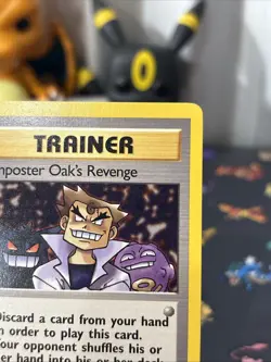 1st Edition Imposter Oak's Revenge 76/82 Team Rocket Well Centered & Clean Card - Image 3