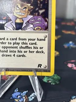 1st Edition Imposter Oak's Revenge 76/82 Team Rocket Well Centered & Clean Card - Image 4