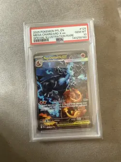 PSA 10 MEGA CHARIZARD X EX 125/094 Phantasmal Flames Pokemon Card Gem Mint Grade - Image 1