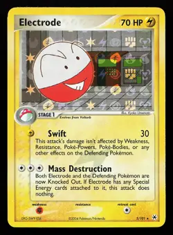 Electrode 5/101 Reverse Holo Rare EX Hidden Legends Pokemon Card - Image 1