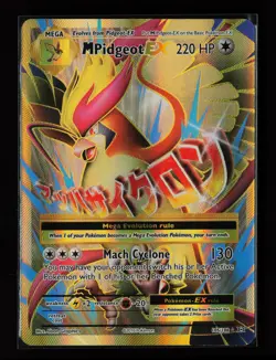 M Pidgeot EX (Full Art) 105/108 Ultra Rare XY - Evolutions Pokemon Card - Image 1