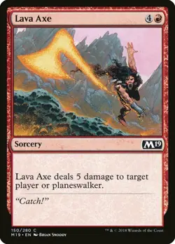 LAVA AXE X 4 N/M- CORE SET 2019 MAGIC THE GAHTERING - Image 1