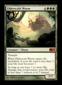 MTG Elderscale Wurm LP Light Play Magic 2013 [4064] - Image 1
