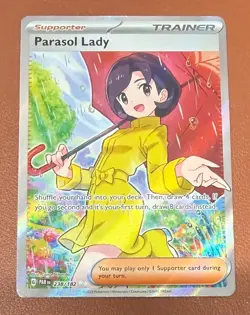 Pokemon TCG Parasol Lady - 238/182 Paradox Rift Full Art ul rare NM/M Pack Fresh - Image 1