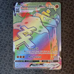 Pokemon TCG Stonjourner VMax Sword & Sheild Base 205/202 Secret Rare - Image 1