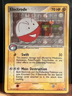 Pokemon TCG Electrode EX Hidden Legends 5/101 Reverse Holo Holo Rare - Image 1