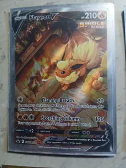 Pokemon TCG Flareon v Sword & Shield SWSH179 Holo Promo Mint-Near Mint - Image 1