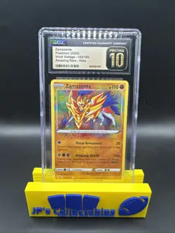 2020 Pokemon Vivid Voltage Zamazenta #102 Amazing Rare CGC Pristine 10 - Image 1