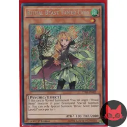Yugioh Ritual Beast Tamer Lara THSF-EN022 Secret Rare NM - Image 1