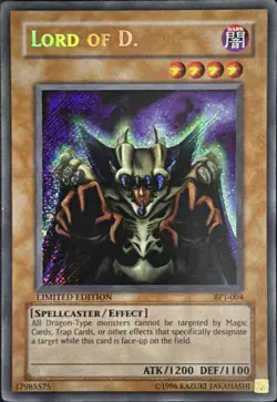 Lord Of D. BPT-004 Promo Limited Edition Secret Rare LP - Image 1
