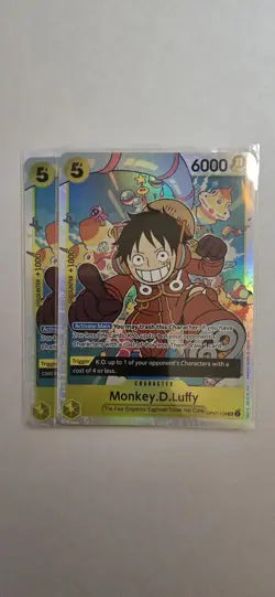 2 x Monkey D.Luffy OP07-109 Super Rare SR - One Piece Card Game CCG TCG - Image 1