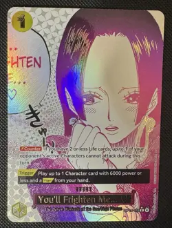 ONE PIECE OP14-118 R You’ll Frighten Me. FOIL Alt Art NM/MINT - Image 2