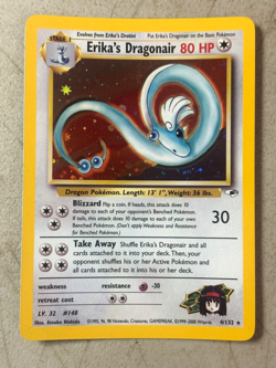 Erika's Dragonair 4/132 Holo Gym Heroes NM/LP Vintage Pokemon Card - Image 1