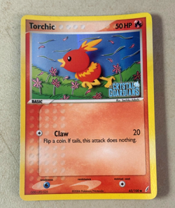 Torchic EX Reverse Stamped Foil Crystal Guardians 65/100 Pokemon Card NM+ - Image 1