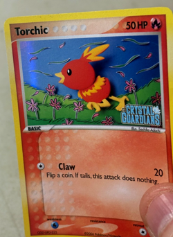 Torchic EX Reverse Stamped Foil Crystal Guardians 65/100 Pokemon Card NM+ - Image 2