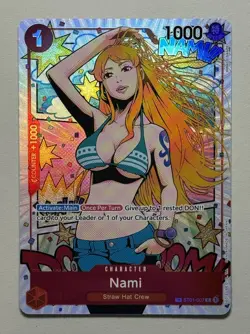 One Piece TCG Card Wings of the Captain OP06-ST01-007 Nami TR Treasure Rare - Image 1