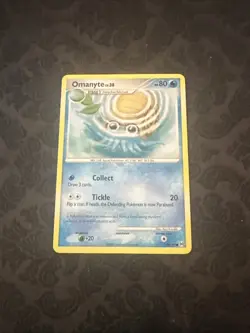 Pokemon Platinum Arceus 70/99 Card Omanyte D2 - Image 1