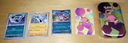 Pokemon Tin with Cards - Image 1