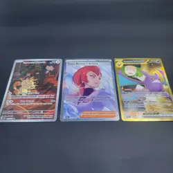 Destined Rivals 3 Card Lot Pokemon Ariana 237 Meowth 203 Crobat 242 NM - Image 1