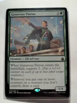 Generous Patron Battlebond Regular RARE - Image 1