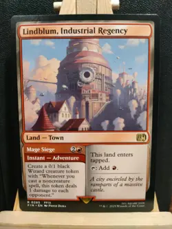 Lindblum, Industrial Regency - Final Fantasy - Rare - NM (see pics) MTG - Image 1