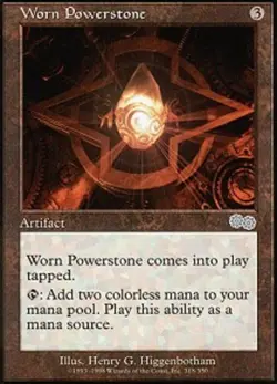 4x Worn Powerstone Light Play, English Urza's Saga MTG Magic - Image 1