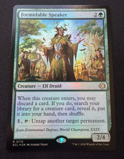 Formidable Speaker (FOIL) - MTG #176 - Lorwyn Eclipsed - NM - Image 1