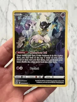 Pokemon TCG Mew -GG10/GG70- Crown Zenith: Galarian Gallery Alternate Art NM - Image 1