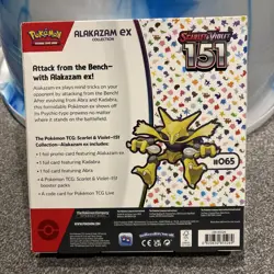Pokemon TCG 151 Alakazam Ex Collection Box Brand New Sealed 820650853128 - Image 2