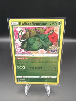 Radiant Venusaur 004/078 Pokemon GO NM - Image 1
